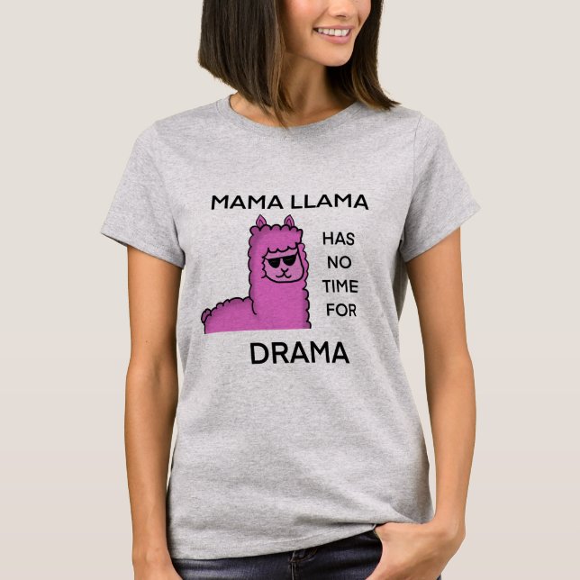 Camiseta Sem drama mama lama (Frente)