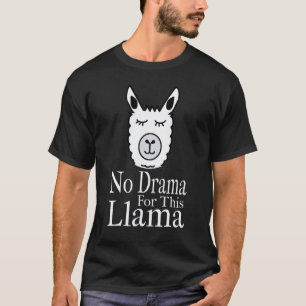 Camiseta Sem Drama Para Esta Lhama