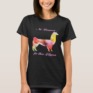 Camiseta Sem drama para este Llama, bom colorido