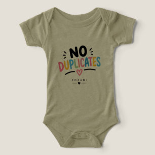 Camiseta Sem Duplicatas – Design Divertido para Crianças Fi