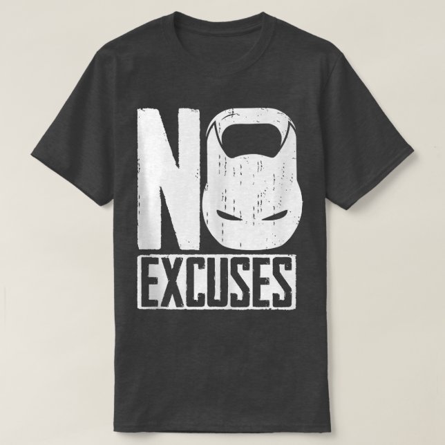 Camiseta Sem Ecuses Kettlebell (Frente do Design)