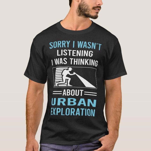 Camiseta Sem escutar exploração urbana (Frente)