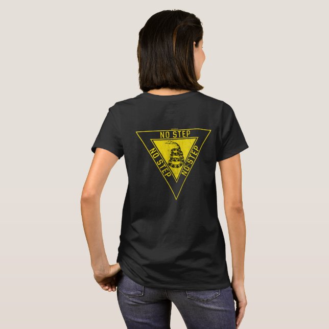 CAMISETA SEM ESTILO DE AVIAÇÃO MILITAR DE COBRA DE GADSDEN (Parte Traseira Completa)
