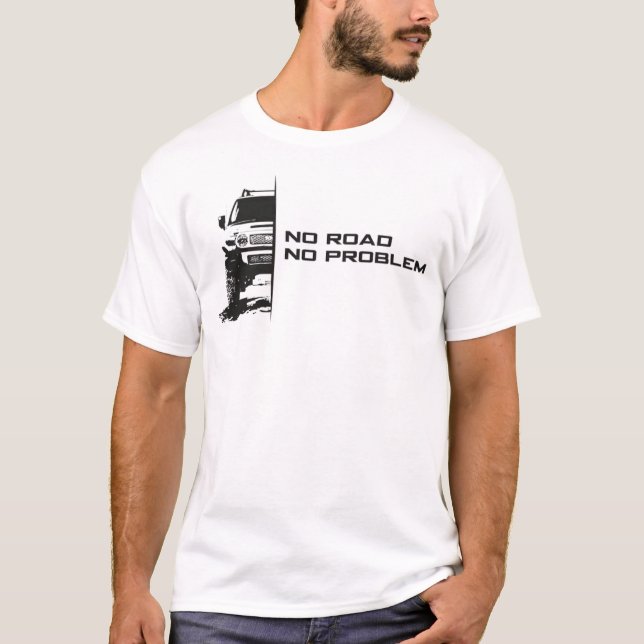 Camiseta sem estrada sem problema fj cruiser (Frente)
