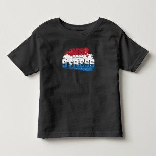 Camiseta Sem Estresse - Mindset Positivo Azul Branco Vermel