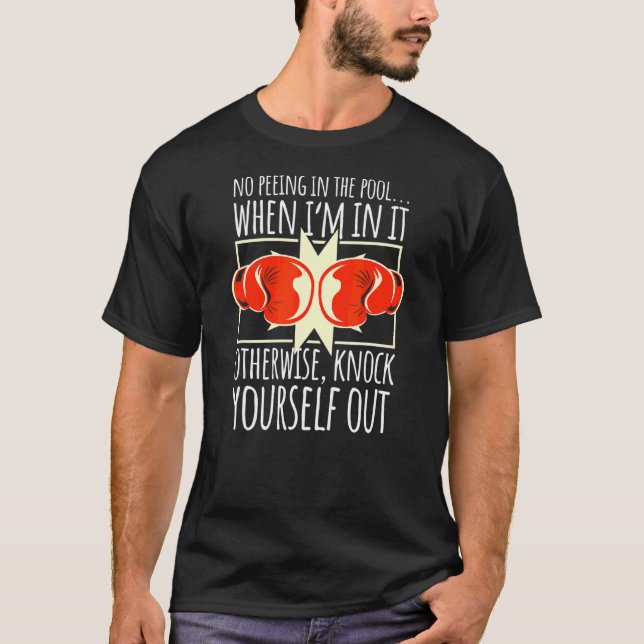 Camiseta Sem Exaustão Na Piscina As Luvas De Boxim (Frente)