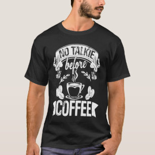 Camiseta Sem falar antes do café Barista Esp