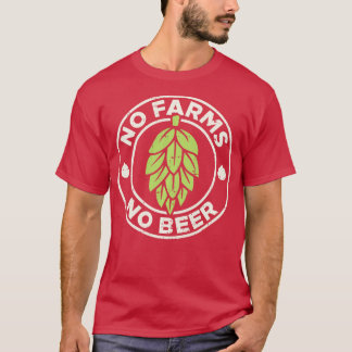 Camiseta Sem Fazendas Sem Saltos De Cerveja Artesanato Cerv