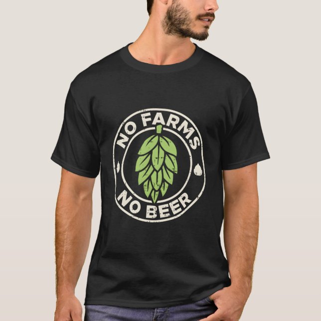 Camiseta Sem Fazendas Sem Saltos De Cerveja Artesanato Cerv (Frente)