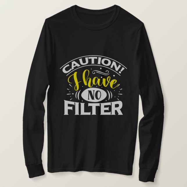 Camiseta Sem Filtro (Frente do Design)