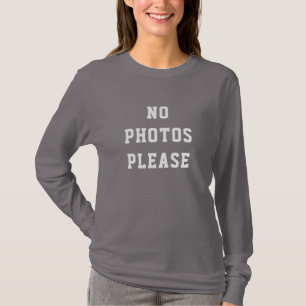 Camiseta Sem Fotografias, Por Favor