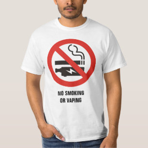 Camiseta Sem fumaça ou vaping