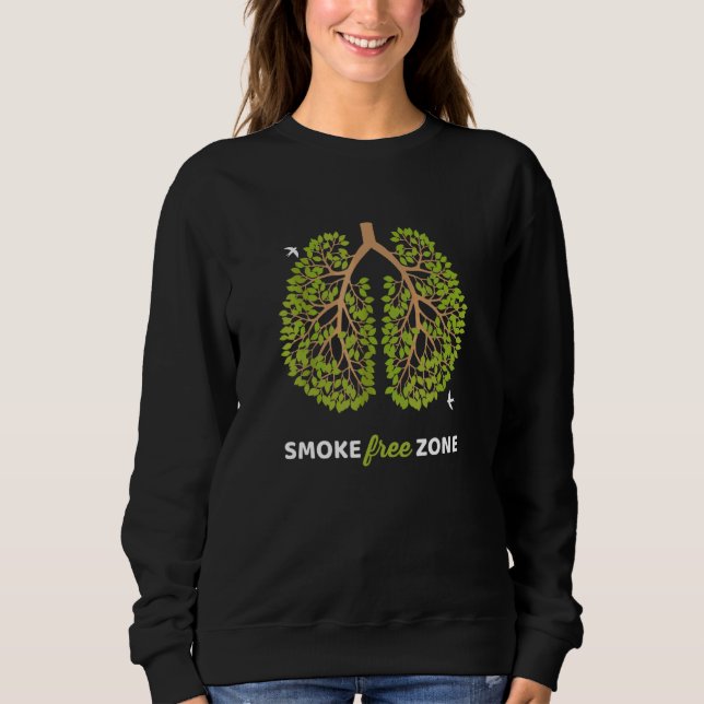 Camiseta Sem Fumar Zona Sem Fumar Para O Mundo Sem Cigarro  (Frente)