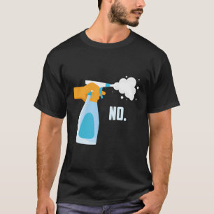 Camiseta Sem Garrafa de Spray Engraçado