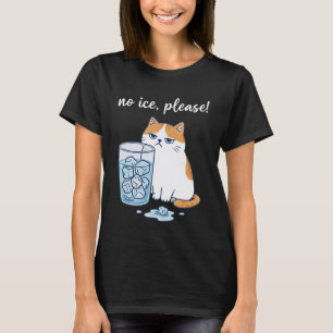 Camiseta Sem Gelo Por Favor com Gato Abolição do ICE Design