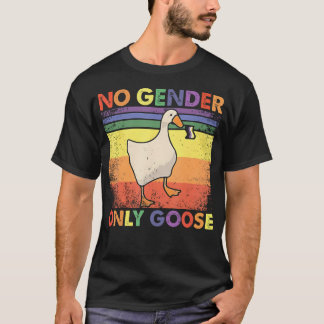 Camiseta Sem Gênero Apenas Ganso Pato Divertido Orgulho Lgb