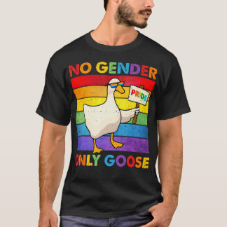 Camiseta Sem Gênero Só Ganso Engraçado Orgulho Lgbt Lésbica