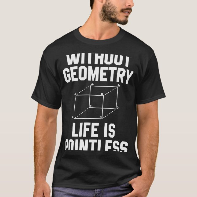 Camiseta Sem Geometria A Vida É Matemática Sem Ponto (Frente)