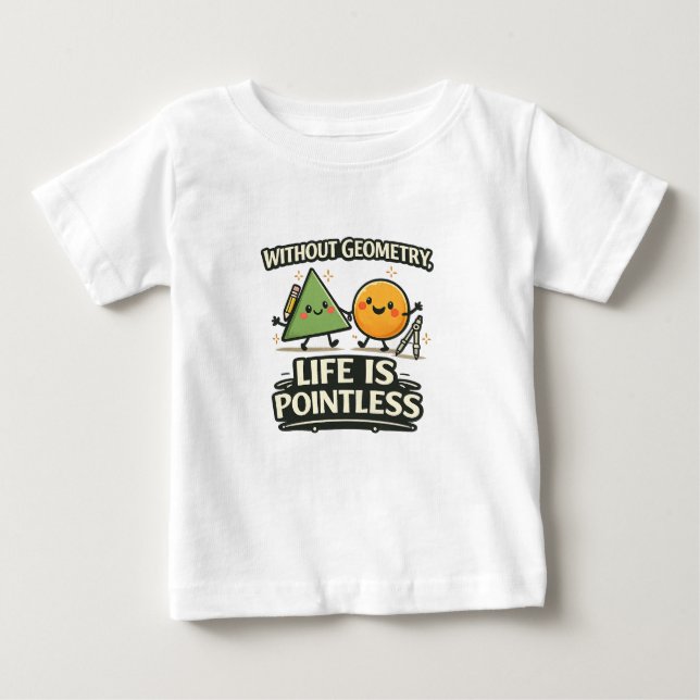 Camiseta Sem Geometria, a Vida é Sem Sentido (Frente)