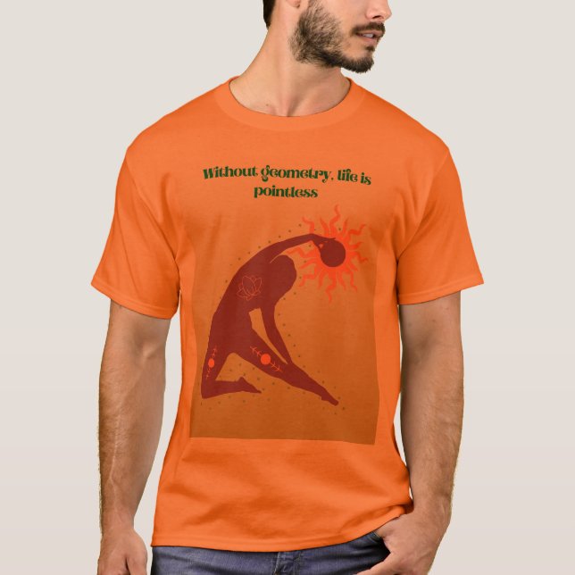Camiseta Sem Geometria, a Vida é Sem Sentido – Piada de Mat (Frente)
