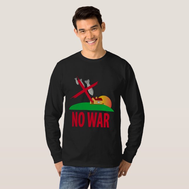 Camiseta Sem guerra (Frente Completa)