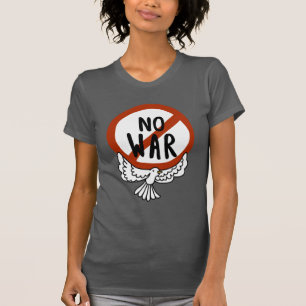 Camiseta Sem guerra com a porta
