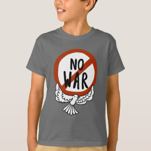 Camiseta Sem guerra com a porta