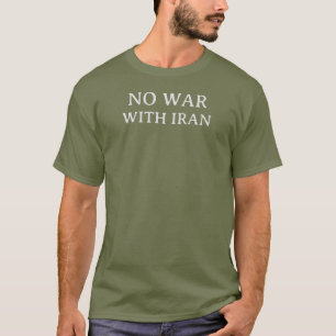 Camiseta SEM GUERRA COM O IRÃ Protesto Político