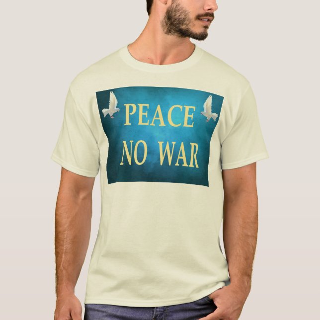 Camiseta sem guerra de paz (Frente)