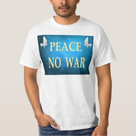 Camiseta sem guerra de paz