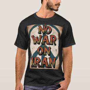 Camiseta Sem guerra de Vintage sobre o Protesto Retron pela