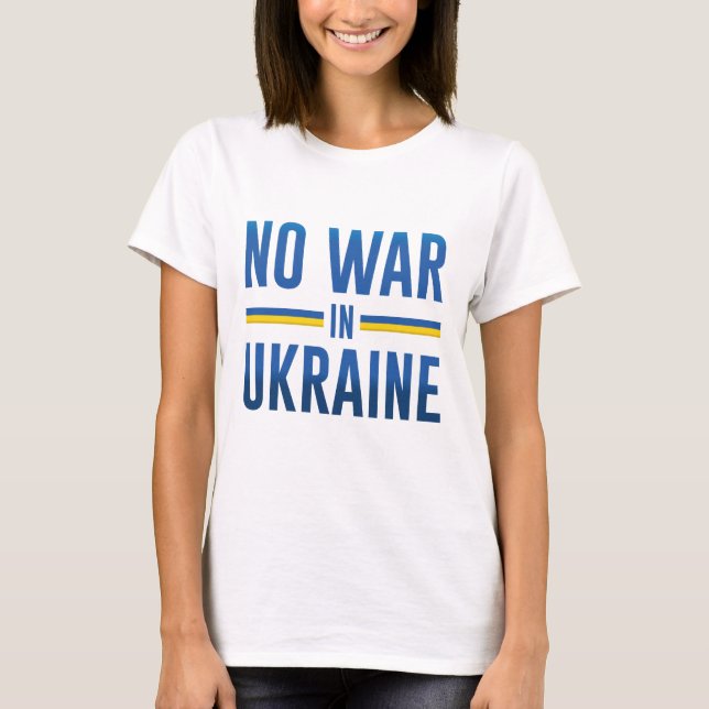 Camiseta Sem guerra na Ucrânia (Frente)