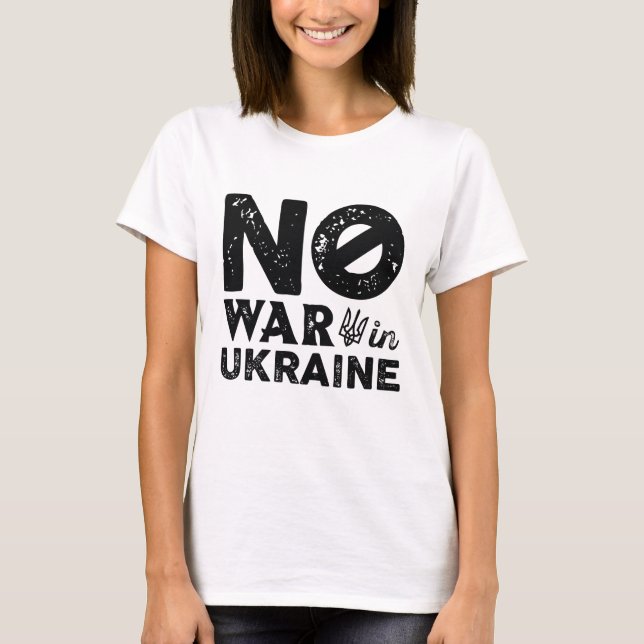 Camiseta Sem Guerra Na Ucrânia (Frente)