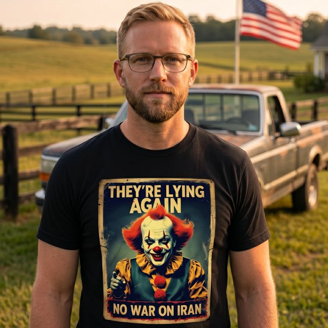 Camiseta Sem Guerra no Irã Anti Neocon Paz (Criador carregado)