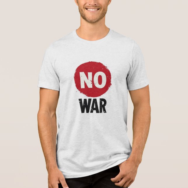 Camiseta SEM GUERRA — Protesto Global pela Paz (Frente)