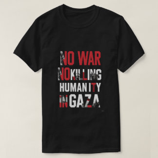 Camiseta Sem guerra, Sem Matança - Pé para a Humanidade em