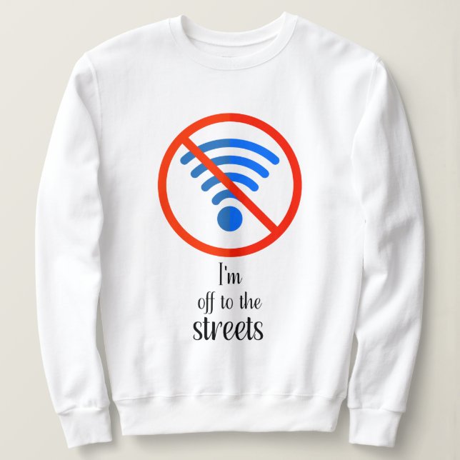 Camiseta "Sem Internet? Sem problemas!", cibernético cibern (Frente do Design)
