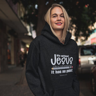 Camiseta SEM JESUS? SEM PONTO! Escuro das mulheres de citaç