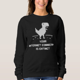 Camiseta Sem jogo de dinossauro na Internet