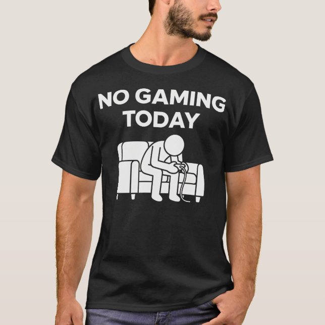 Camiseta Sem Jogos Hoje Engraçado Triste (Frente)