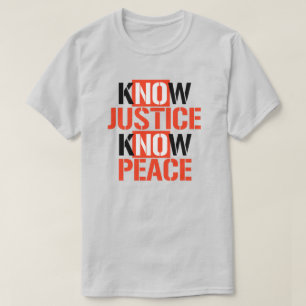 Camiseta Sem Justiça Sem Paz