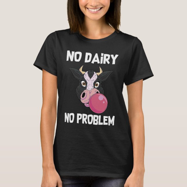 Camiseta Sem Leite Sem Problema Vegan Vegetarian Eu Adoro V (Frente)