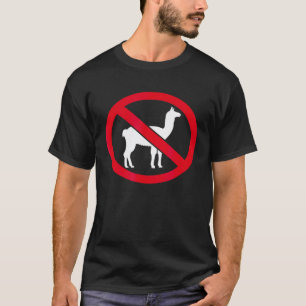 Camiseta Sem lhamas