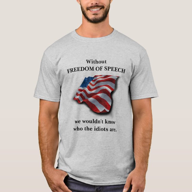 Camiseta sem liberdade de expressão (Frente)