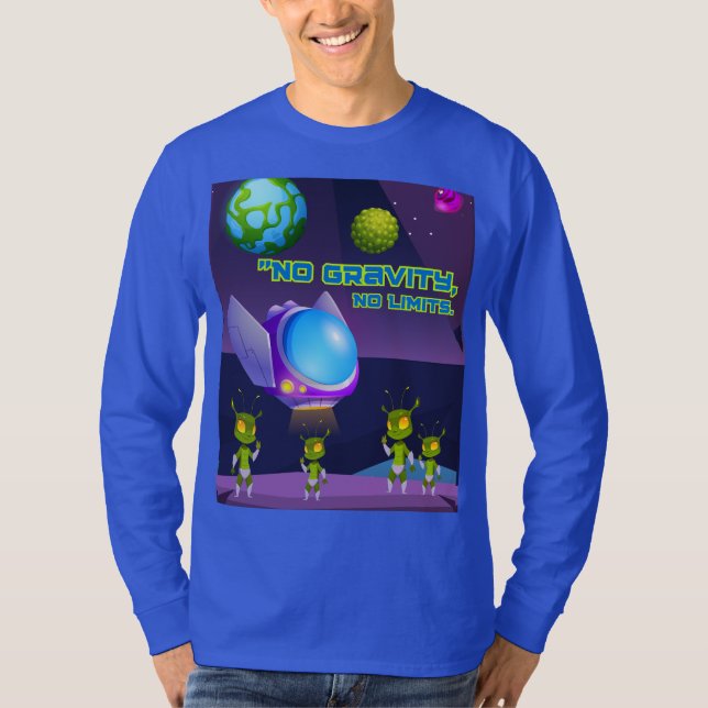 Camiseta Sem limites de gravidade (Frente)