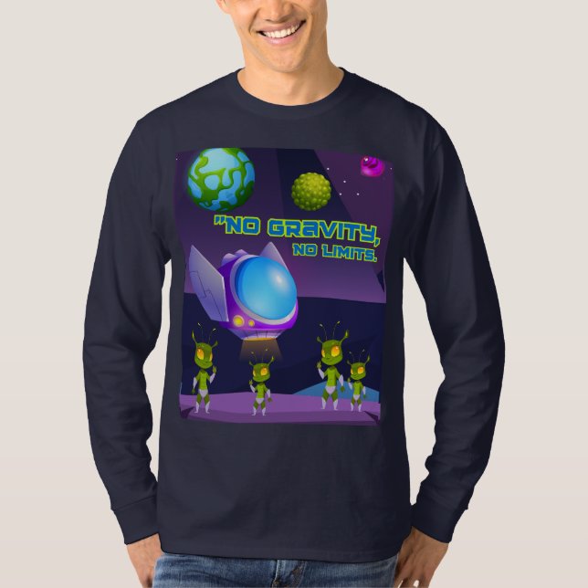 Camiseta Sem limites de gravidade (Frente)