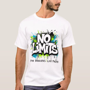 Camiseta Sem Limites – Quebre Barreiras. Viva Livre Motivac