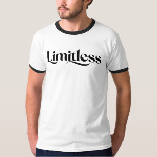 Camiseta Sem Limites: Tee De Tipografia De Script Elegante