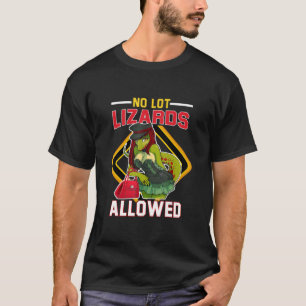 Camiseta Sem Lote Lizard Permitido Design de Caminhoneiro