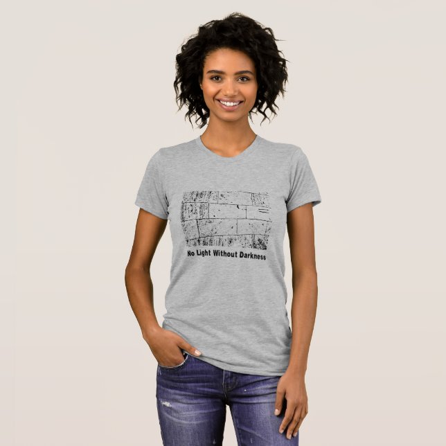 Camiseta Sem Luz Sem Escuridão - Misterioso e Estético (Frente Completa)